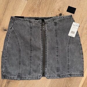 AFRM Charcoal Mini Skirt